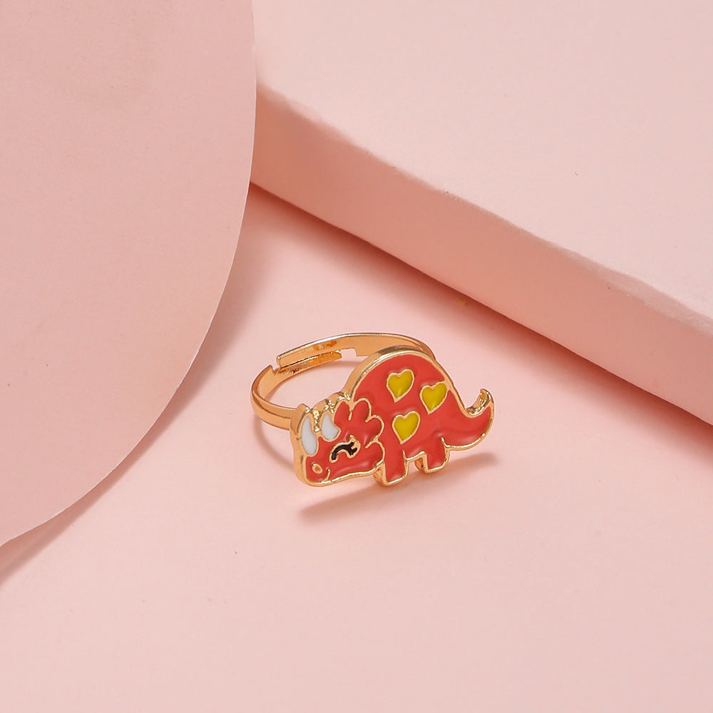 Cute Cartoon Adjustable Kid's Rings - Panda, Unicorn, Dinosaur, Owl, Ice Cream Designs