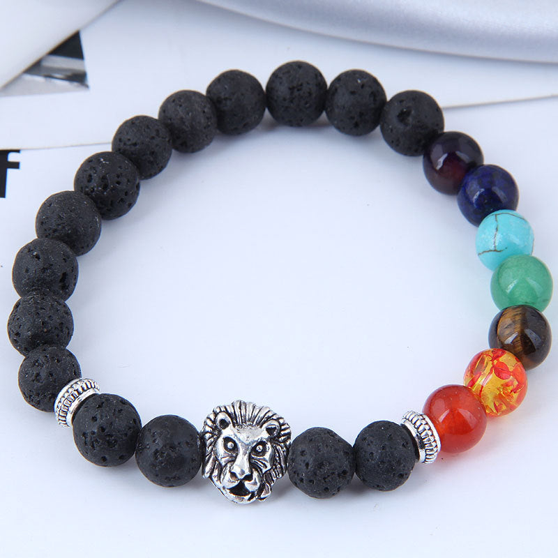 Retro Owl Eye Stone Glass Bracelet