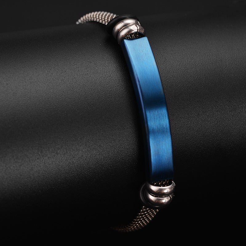 Original Design Solid Color Stainless Steel Personalized Couple Bangle Bracelet