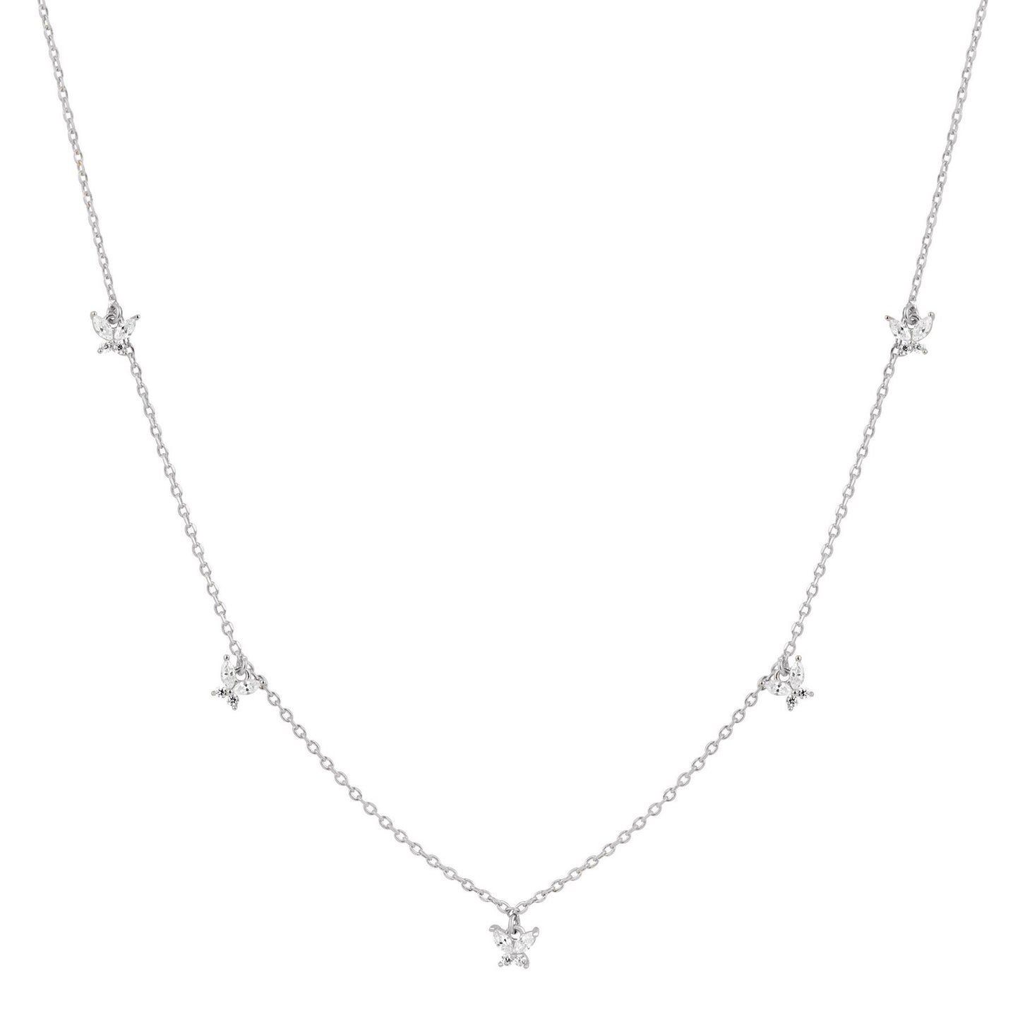 18K Gold Plated Butterfly Clavicle Chain Necklace