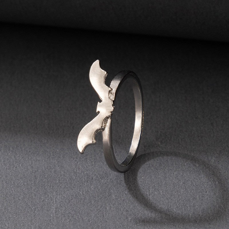 Punk Halloween Skull Zodiac Geometric Metal Ring