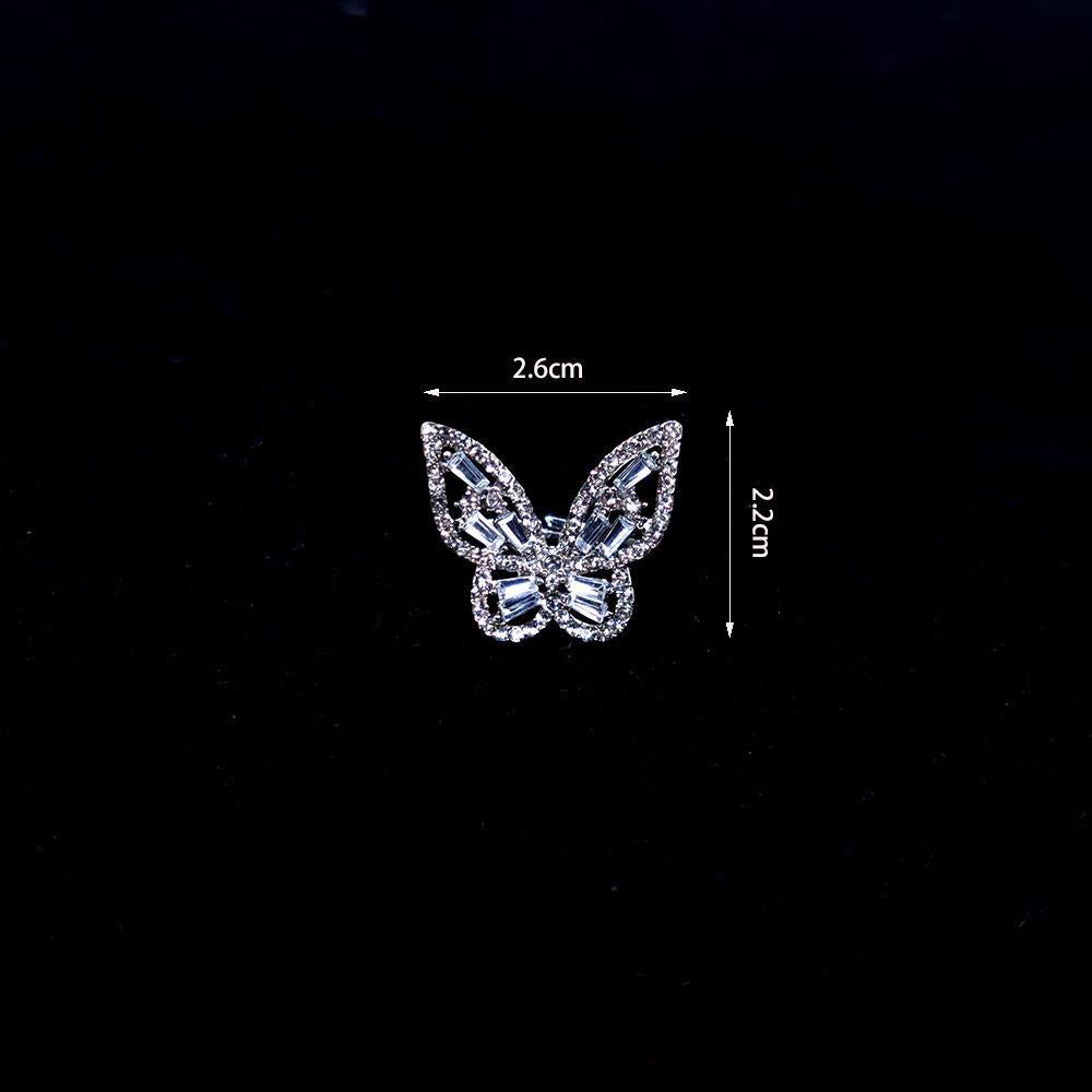 Fashion Rhinestone Butterfly Adjustable Women's Ring