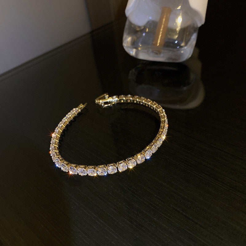 Fashion Geometric Zircon Alloy Bracelet for Women