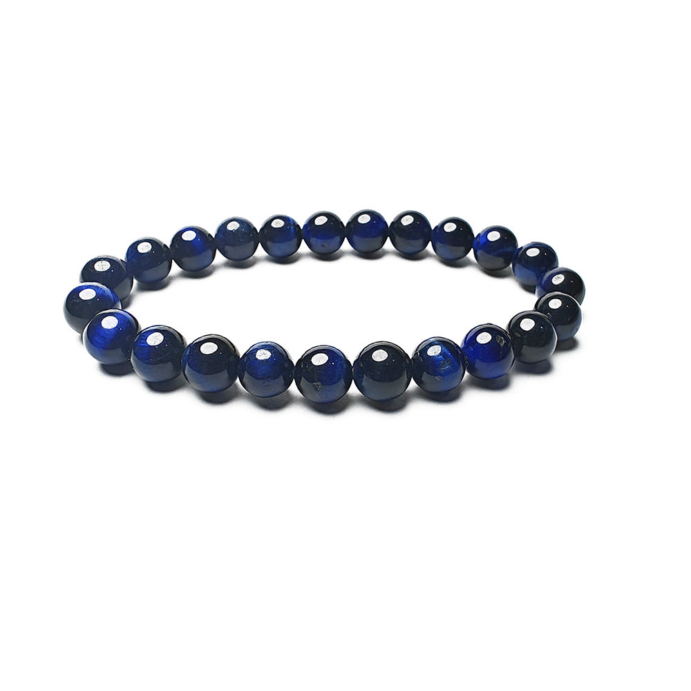 Geometric Natural Stone Agate and Tiger Eye Beaded Unisex Bracelet Set