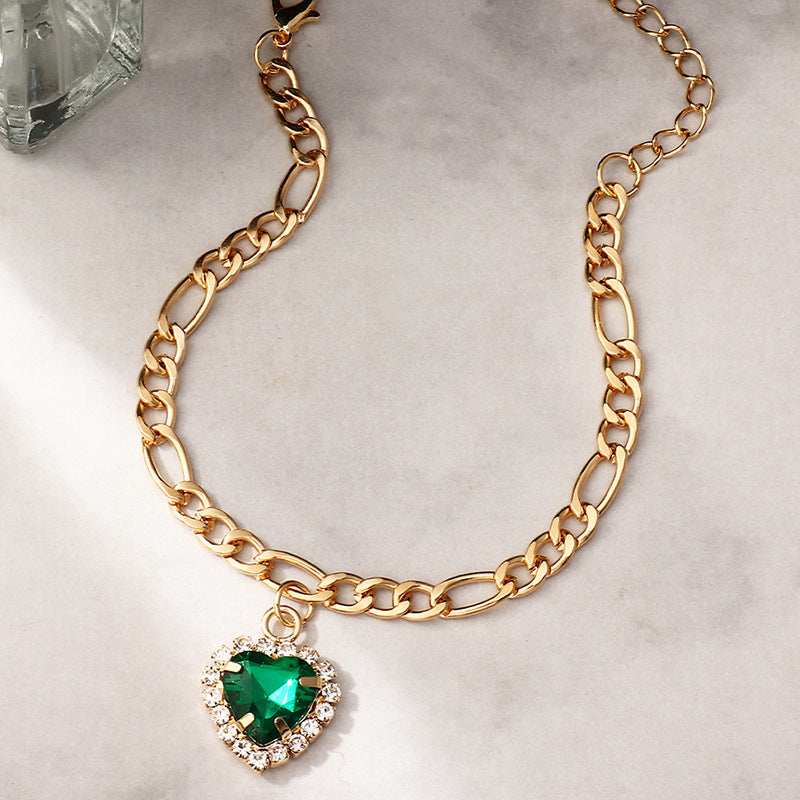 Fashion Simple Heart Zirconia Bracelet