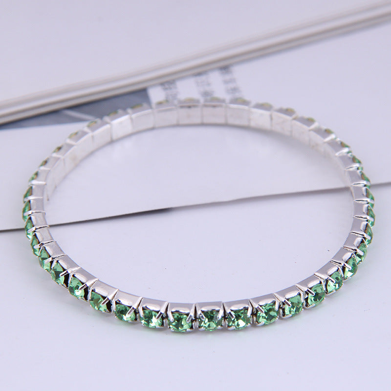 Fashion Minimalist Single Row Rhinestone Bracelet