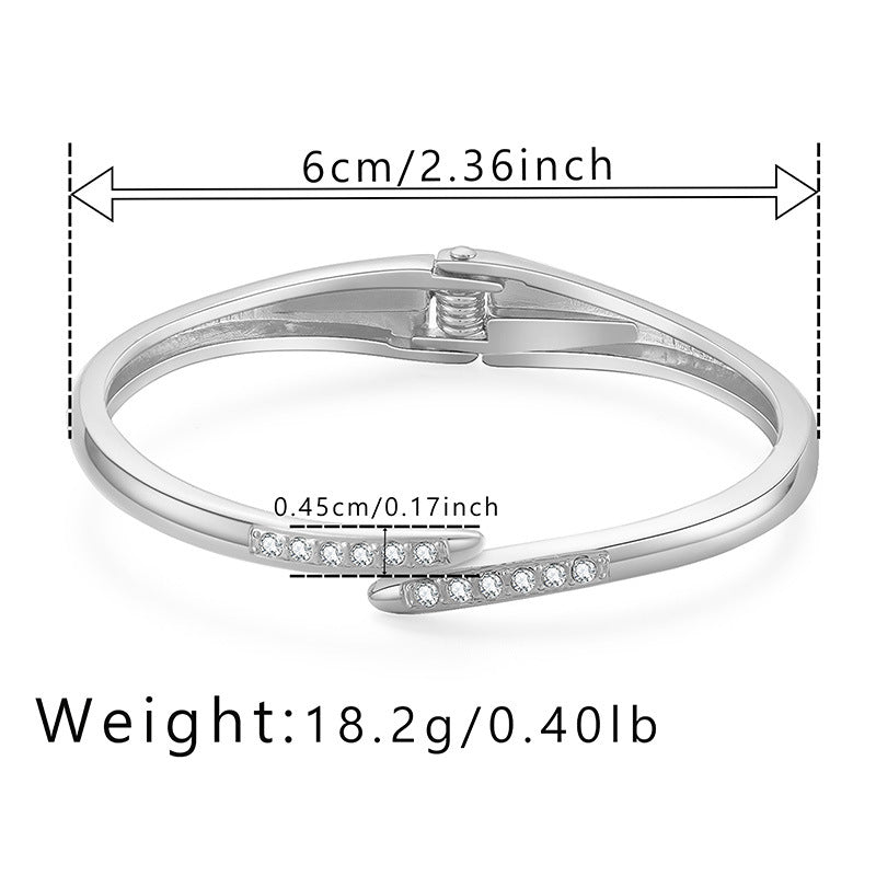 Simple Style Gold Plated Women's Fashion Bangle