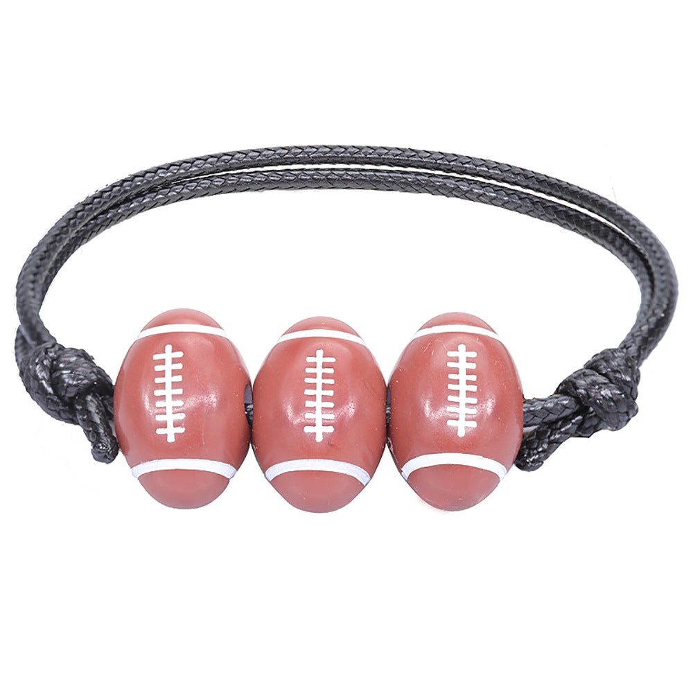 Acrylic Beaded Unisex Sports Bracelet