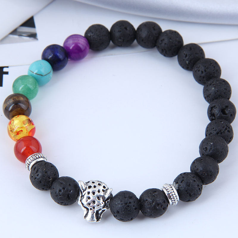 Retro Owl Eye Stone Glass Bracelet