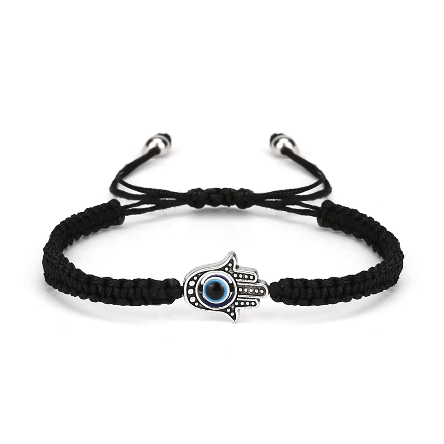 Vintage Evil Eye Palm Adjustable Red Rope Bracelet