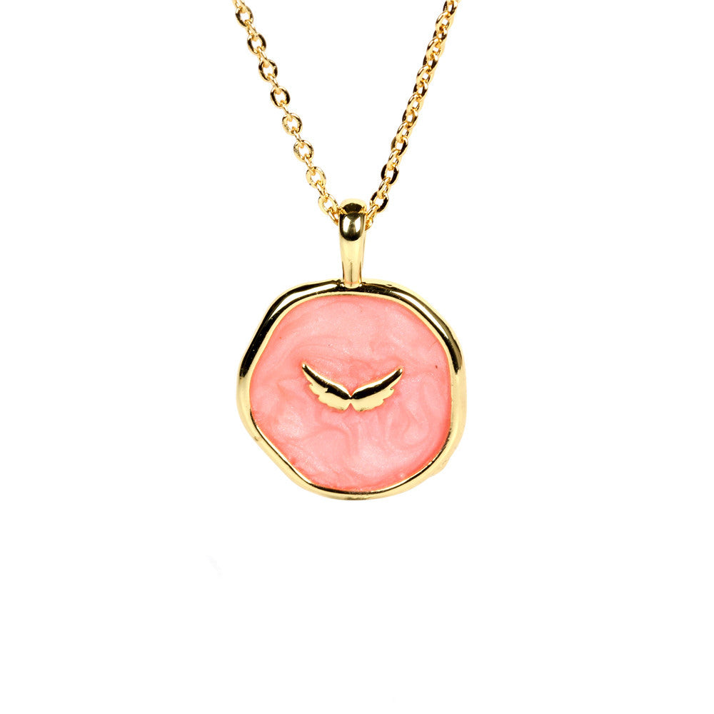 Fashion Copper Plated Gold Star and Moon Heart Pendant Necklace for Women