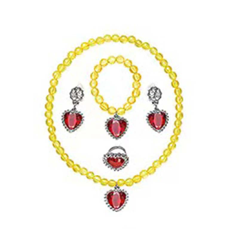 Frozen Princess Aisha Jewelry Set for Girls - Necklace, Bracelet, Ring, Earrings