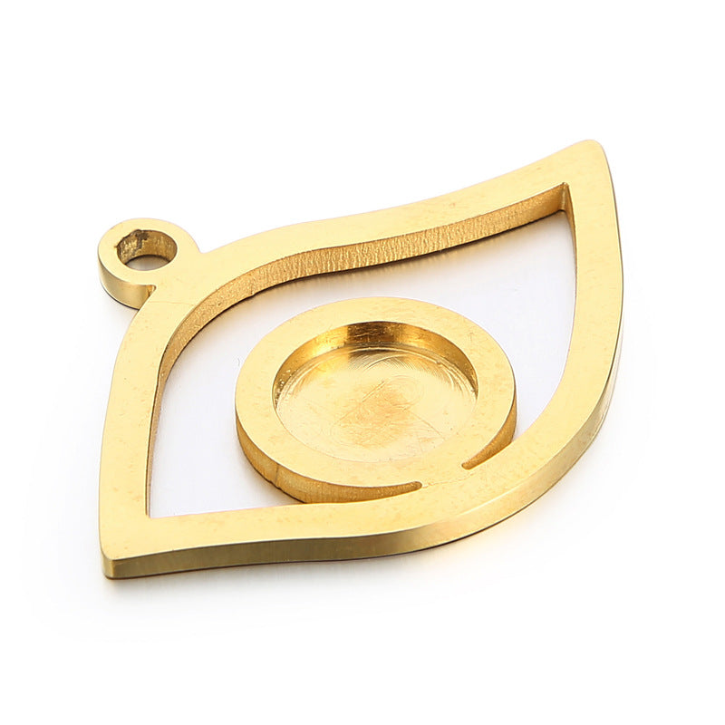 Eye of Horus Stainless Steel Hollow Pendant Necklace and Jewelry Accessories