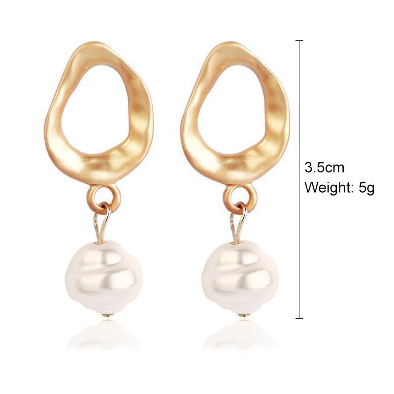 Vintage Pearl Heart Rhinestone Earrings