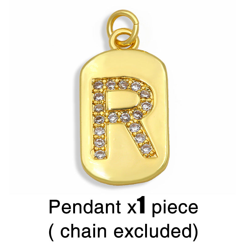 Hip-hop Retro 26 Letters Pendant Necklace