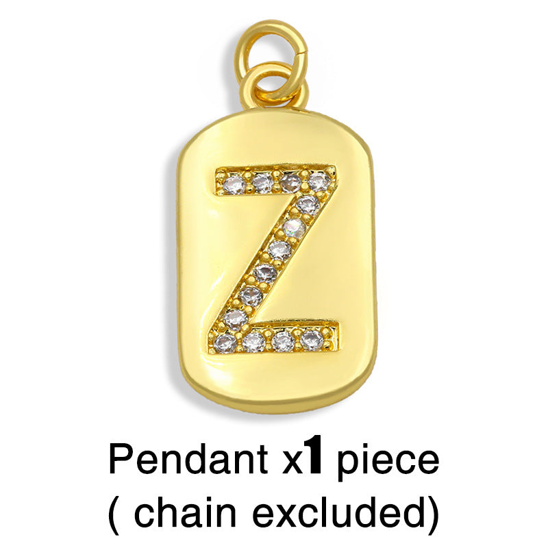 Hip-hop Retro 26 Letters Pendant Necklace