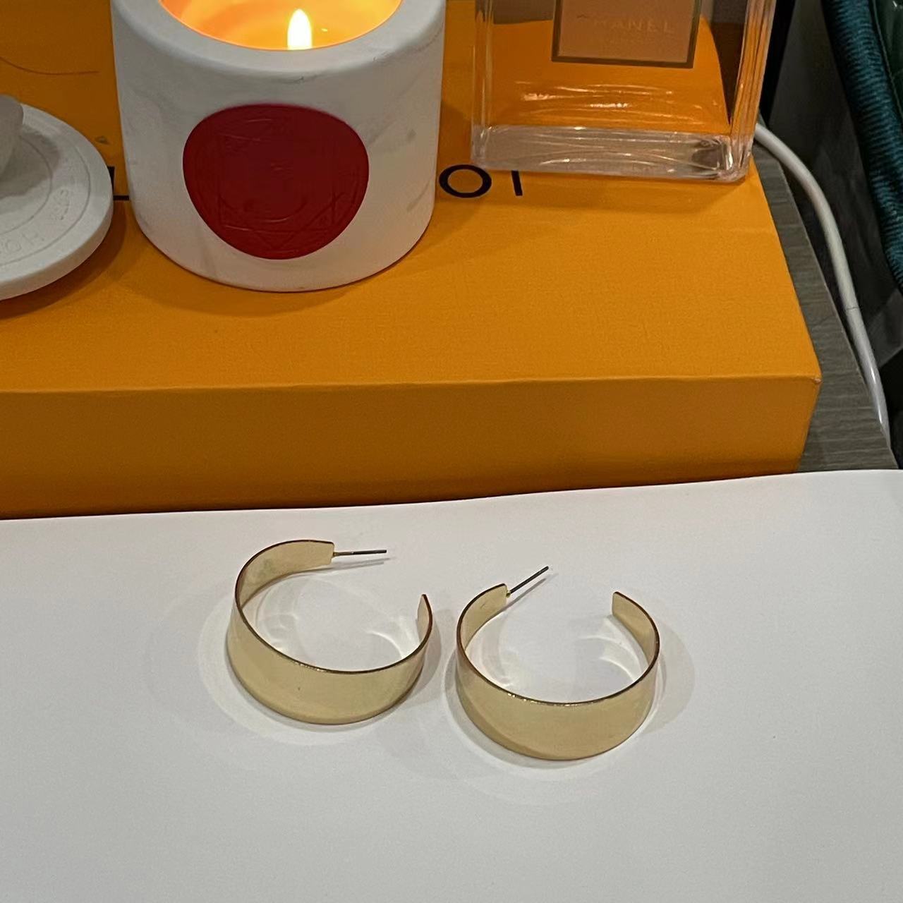 African Women's Large Metal Hoop Earrings