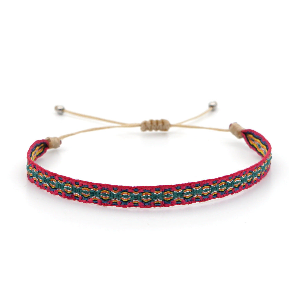 Spanish Vintage Palace Pattern Bohemian & Nepalese Handmade Woven Bracelet