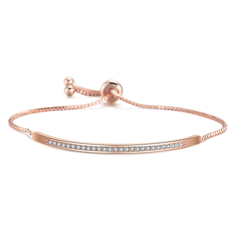 Fashion Geometric Rhinestone Adjustable Women's Bracelet