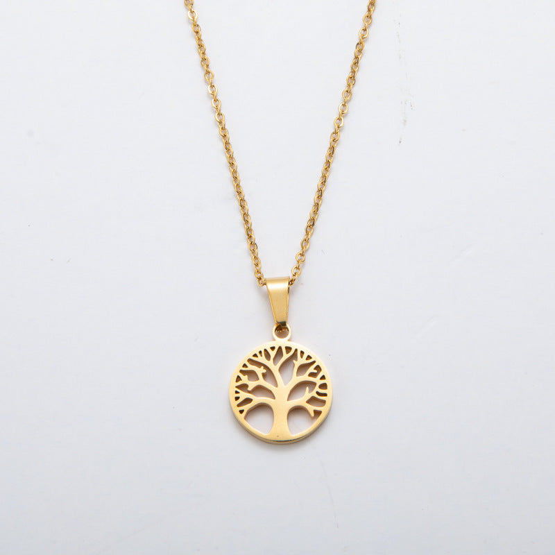 Fashion Tree of Life Stainless Steel Pendant Necklace