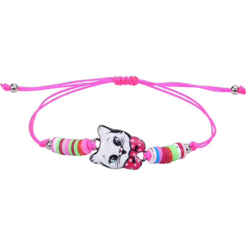 Colorful Heart & Butterfly Alloy Kids' Bracelet - Party Favor Accessory