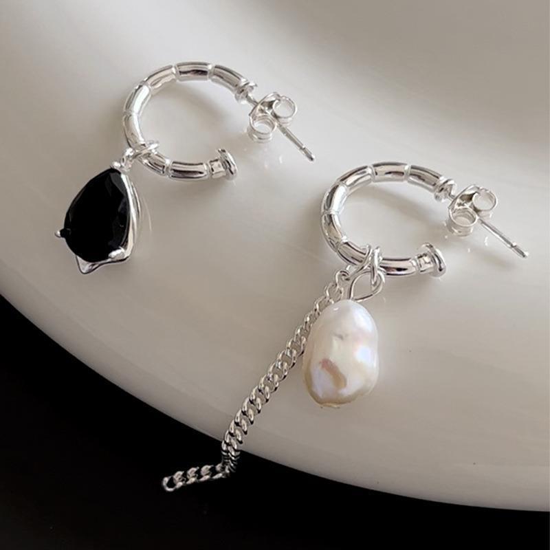Elegant Heart Flower Zircon Alloy Earrings for Women