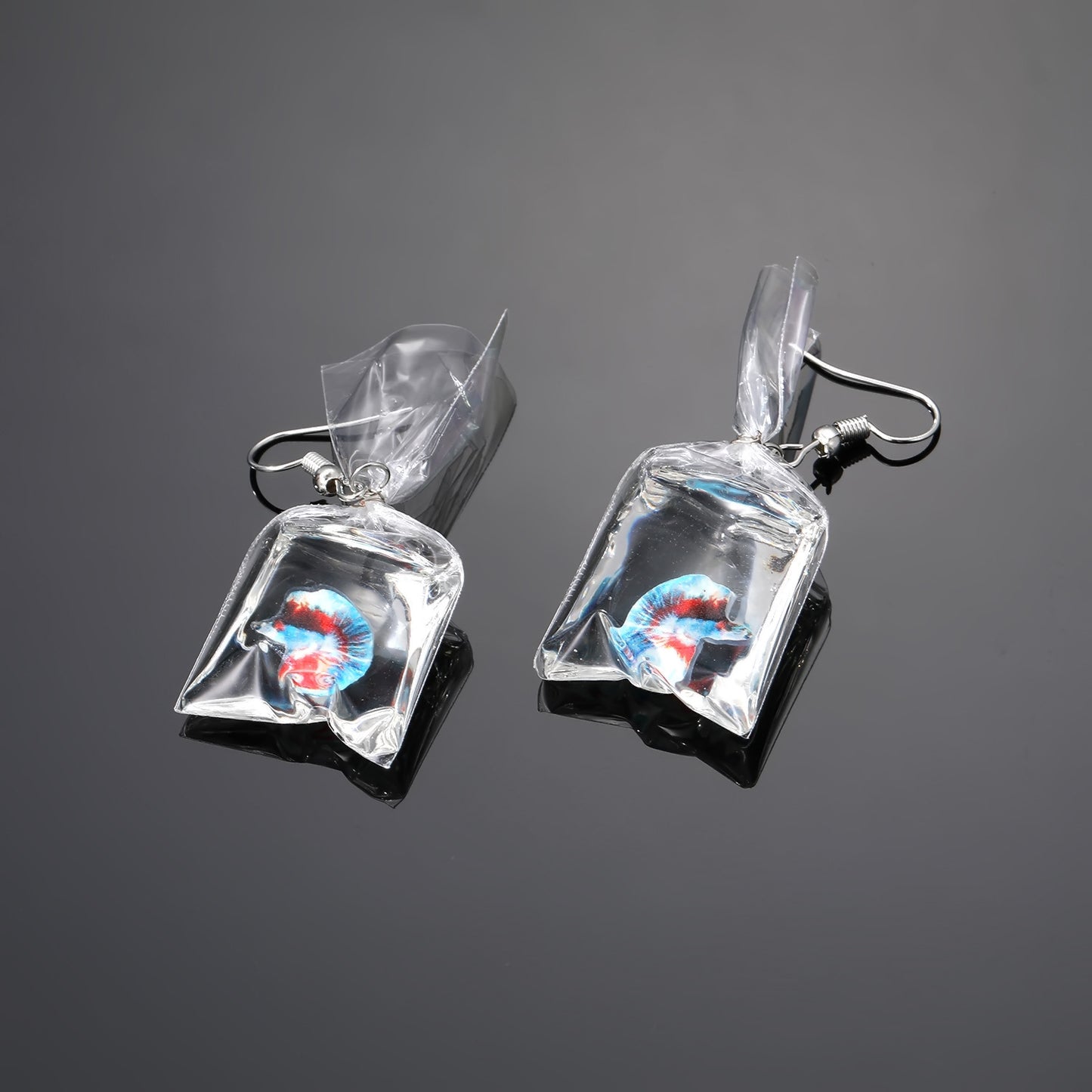 Tropical Fish Resin Drop Earrings for Women