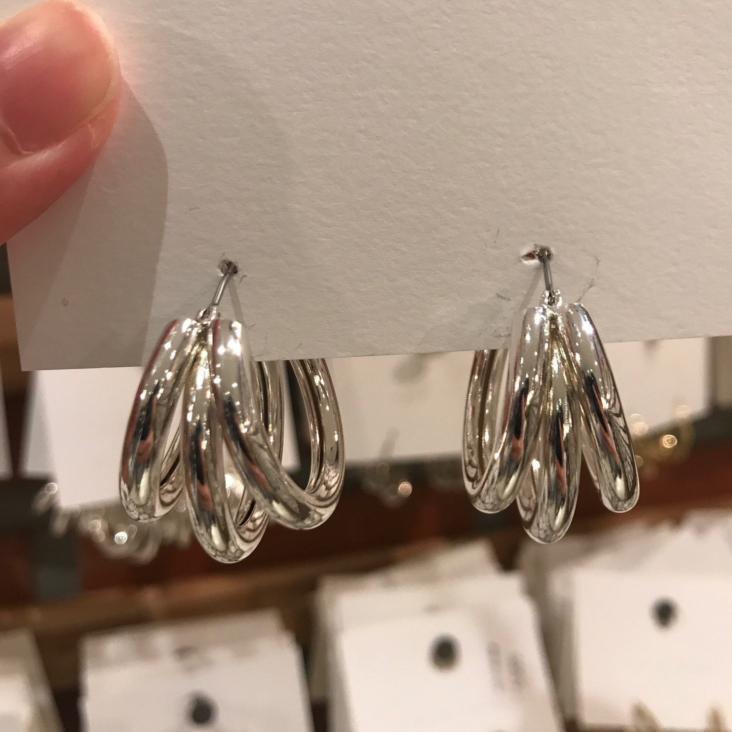 Fashion Creative C-Shaped Metal Earrings - Irregular Semi-Circle Design