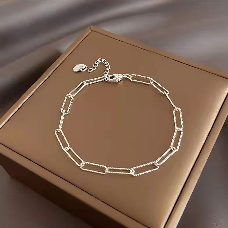 Creative Hip-hop Heart Pearl Cross Gold Coin Portrait Pendant Bracelet for Women