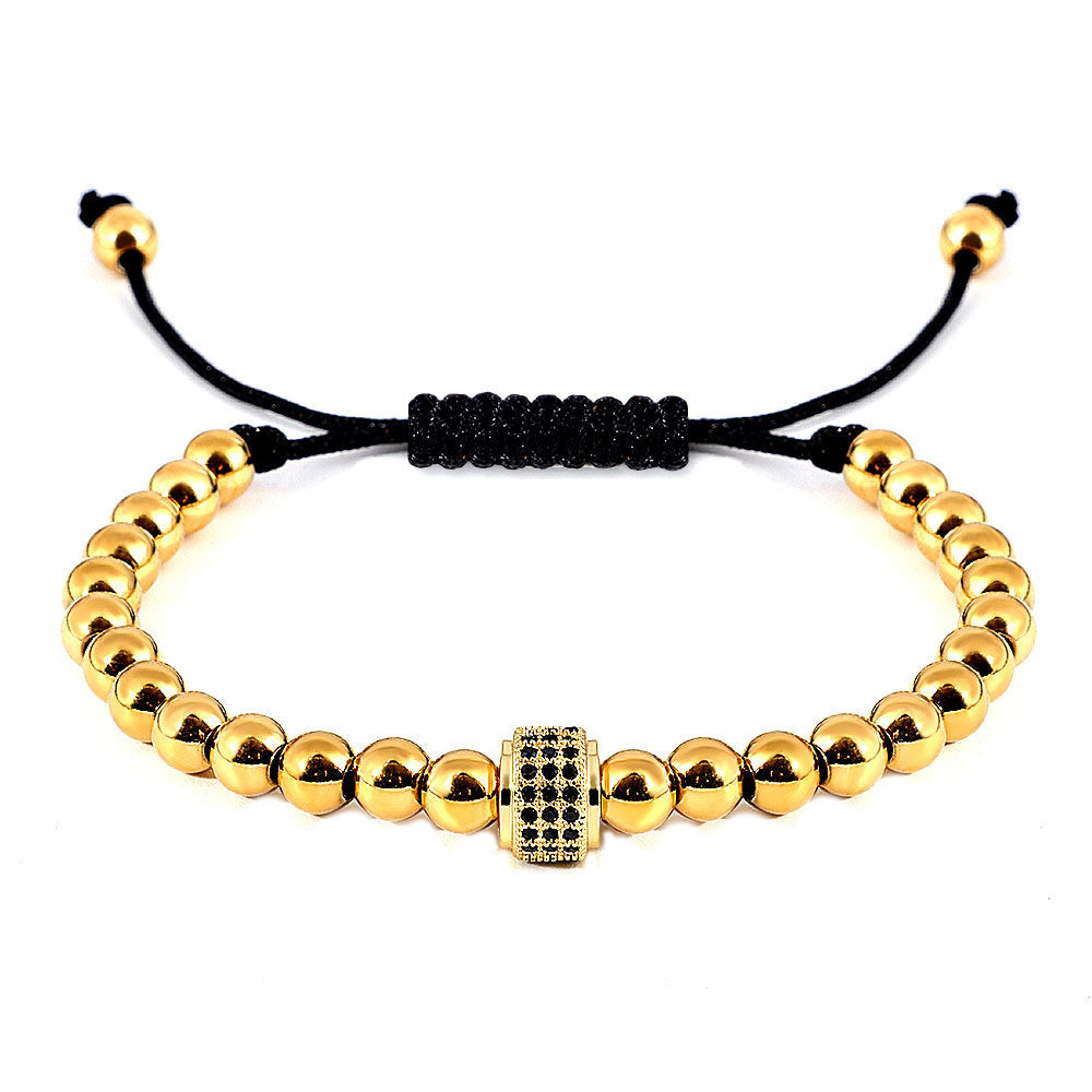 Original Design Stainless Steel Beaded Adjustable Bracelet