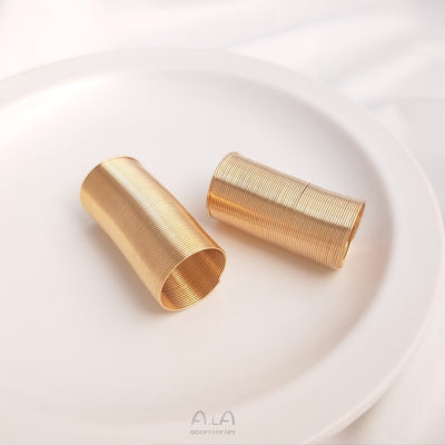 Copper and Platinum Tone Memory Wire Ring for DIY Jewelry Making