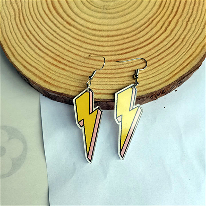 Retro Arcade Acrylic Drop Earrings for Women