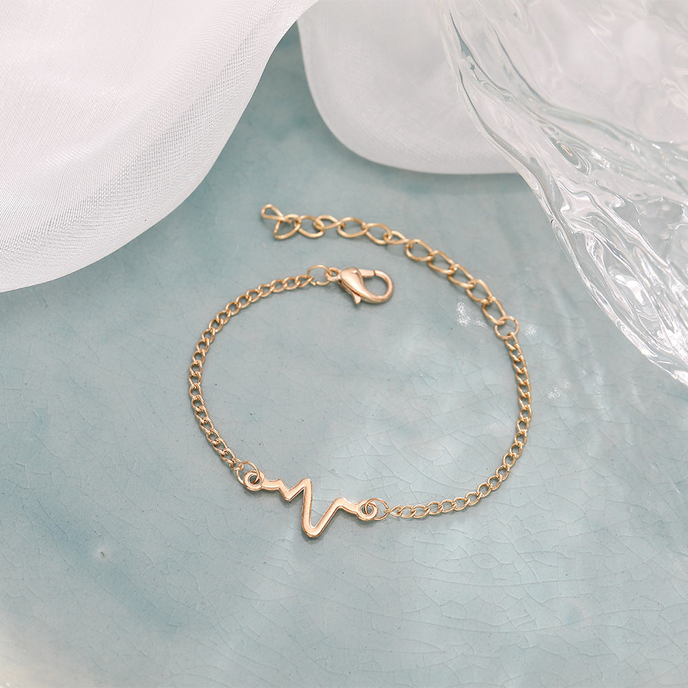 Simple Lightning Wave Fashion Bracelet for Women