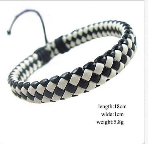 Retro Unisex PU Leather Braided Bracelet