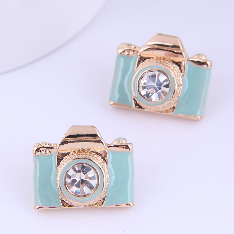 Wholesale Fashion Mini Camera Stud Earrings