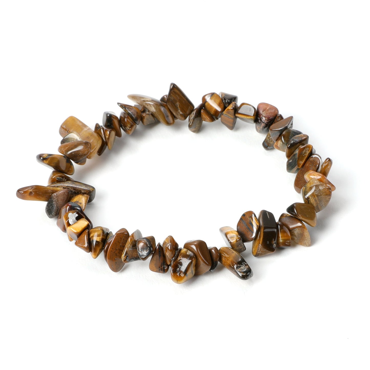 Irregular Stone Beaded Bracelet with Multicolor Natural Crystal Beads
