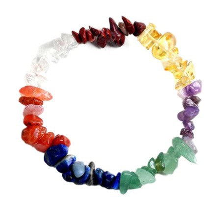 Irregular Crystal Beaded Natural Stone Energy Bracelet