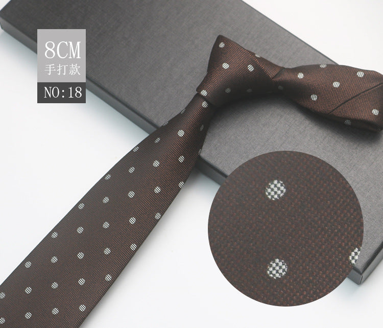 Korean Style Floral Earrings and Men's Patterned Necktie Set