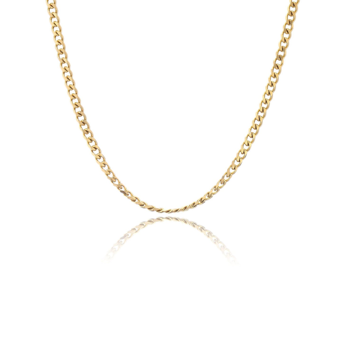 Stainless Steel Colorful Rectangle Zircon Snake Chain Layered Necklace 18k Gold Plated