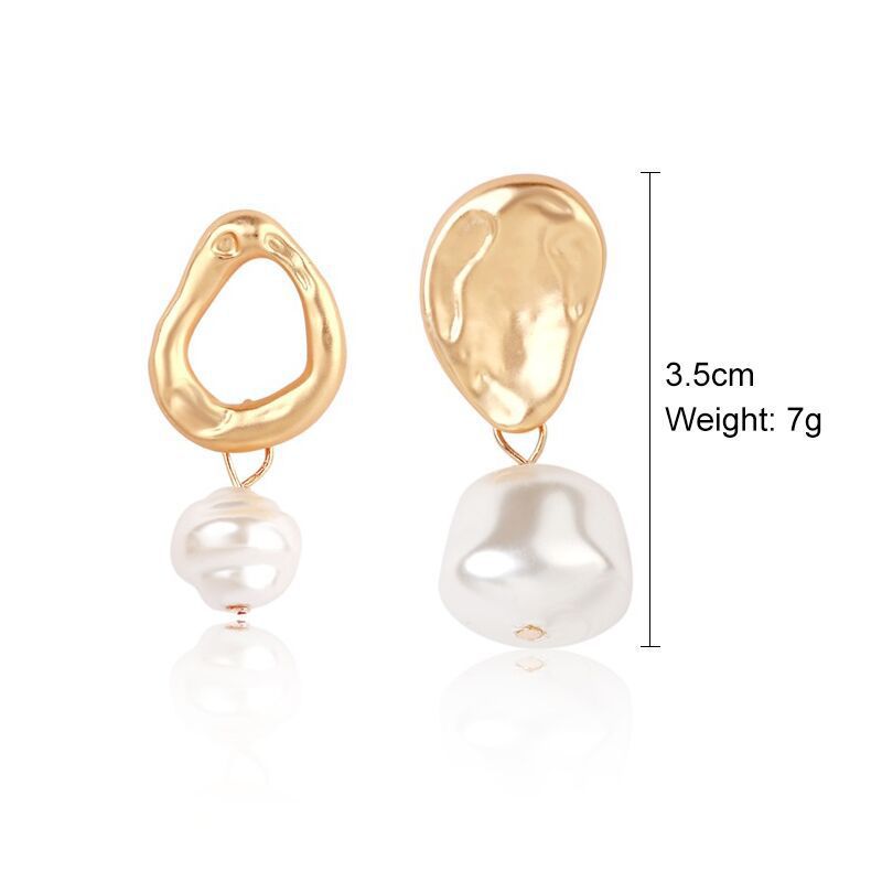 Vintage Pearl Heart Rhinestone Earrings