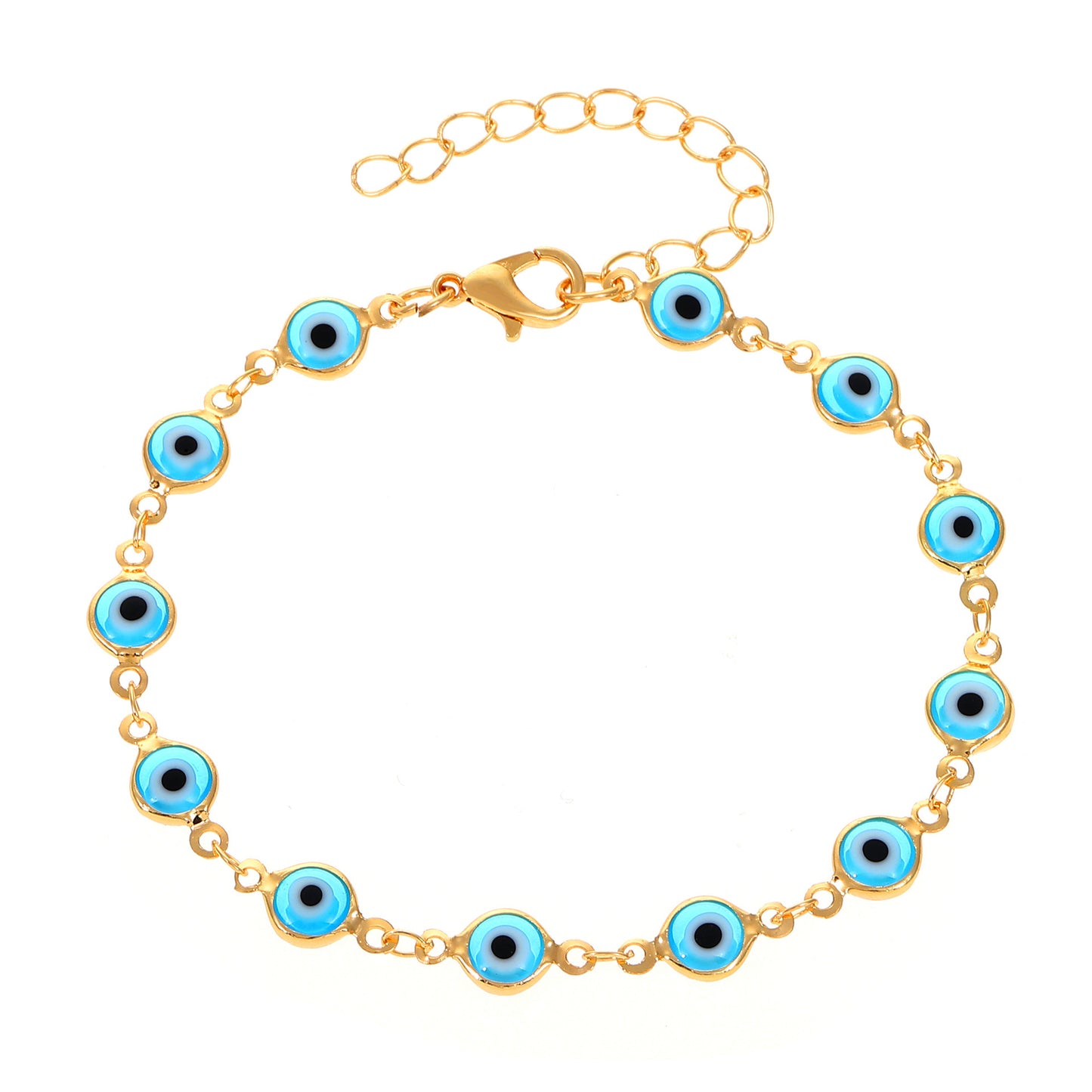 Fashion Evil Eye Enamel Alloy Women's Bracelet