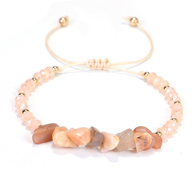Bohemian Handmade Natural Stone Beaded Bracelet for Women