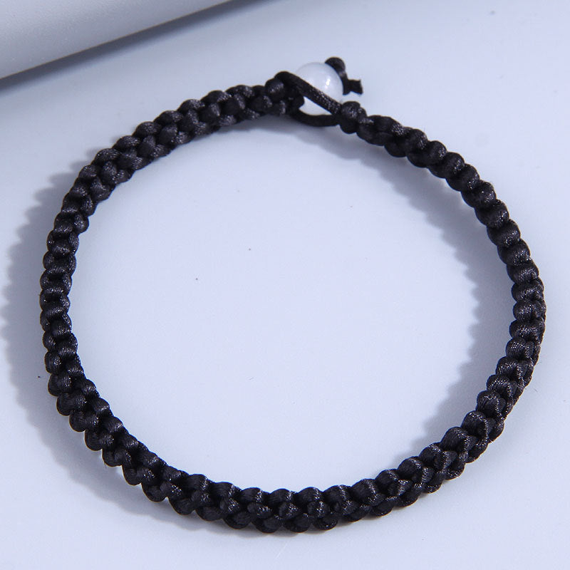 Fashion Gradient Color Braided Lucky Rope Bracelet
