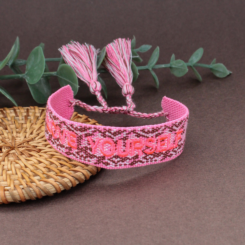 Retro Bohemian Heart Shape Rope Braid Women's Bracelet