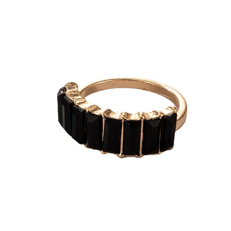 Wholesale Fashion Multicolor Gemstone Ring for Women - Trendy Minimalist Style