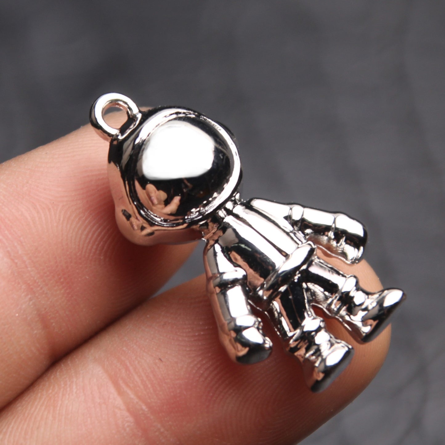 Hip-Hop Astronaut Stainless Steel Couple Pendant Necklace