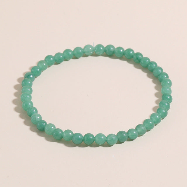 Fashion Geometric Natural Stone Beaded Friendship Bracelet