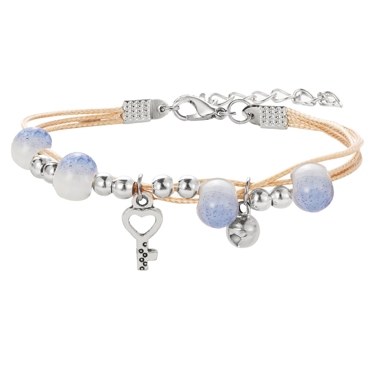 Ethnic Ceramic Beads Ice Cream Charm Bracelet