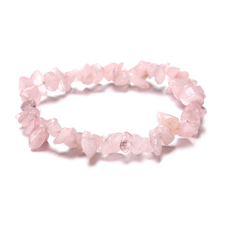Irregular Crystal Beaded Natural Stone Energy Bracelet