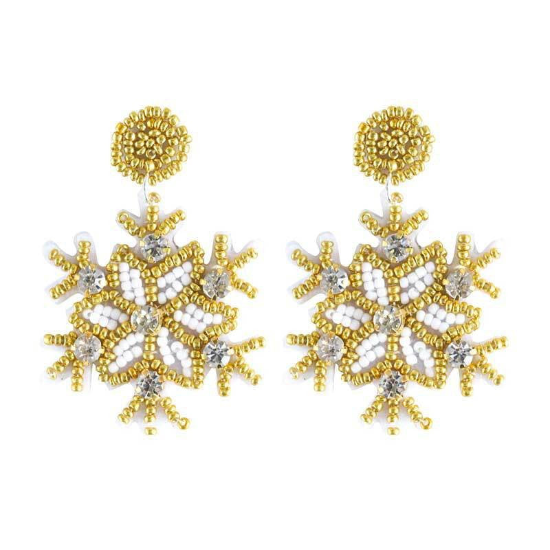 Simple Style Christmas Tree Rhinestone Silver Plated Drop Earrings